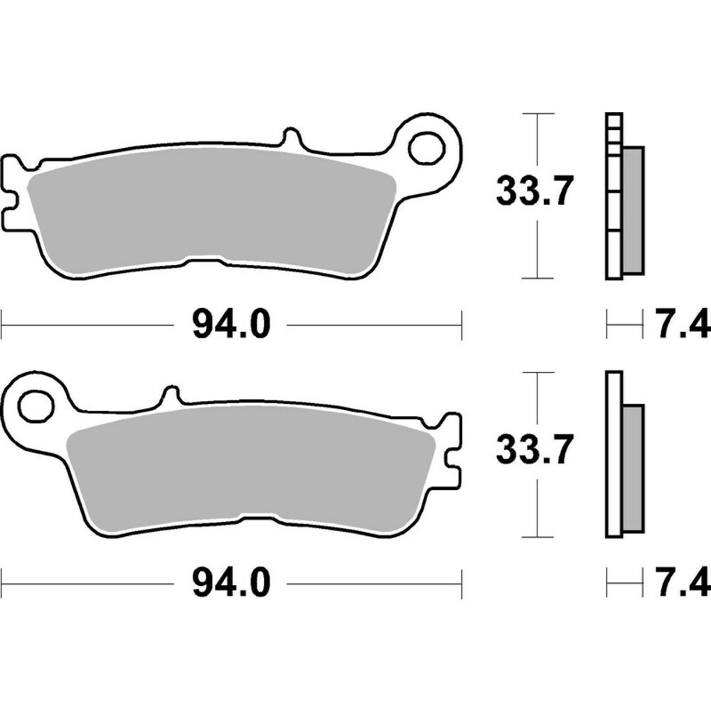Brake Pads for YAMAHA YZ 250 F 2021-2025 Front Sinter Offroad Brembo - Image 7