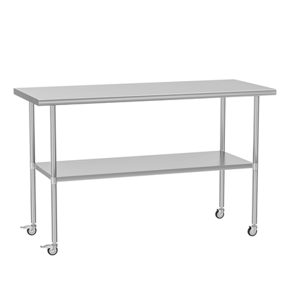 #ad #ad Stainless Steel 30quot; x 60quot; Prep Work Table with Wheels for Restaurant Kitchen $209.00