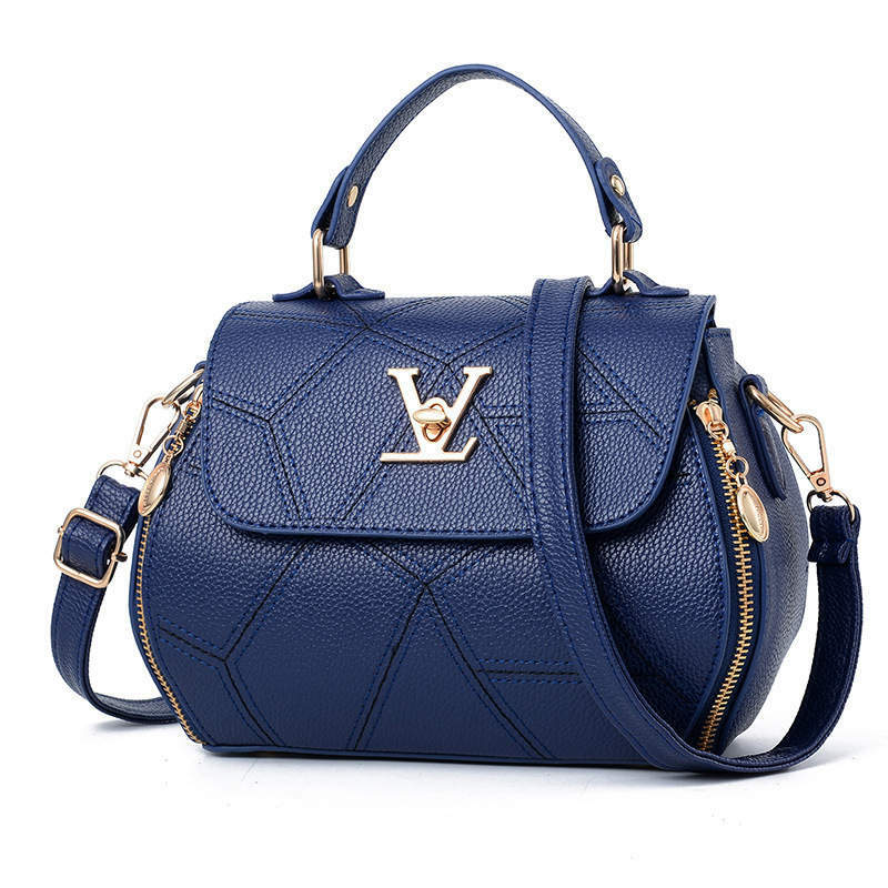 Small blue purses shoulderbags handbags crossbody bags messenger bags with gift