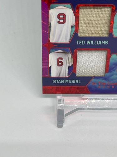 2022 Leaf In The Game Used Team Utopia /25 Mantle, Dimaggio, Snider, Williams - Picture 6 of 11