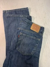 Levis 527 Jeans Mens 36x32 Blue Slim Bootcut Denim Casual Classiccore Workwear
