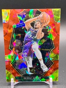 2022-23 Panini Select - Premier Level Red Cracked Ice  #199 Ochai Agbaji (RC)