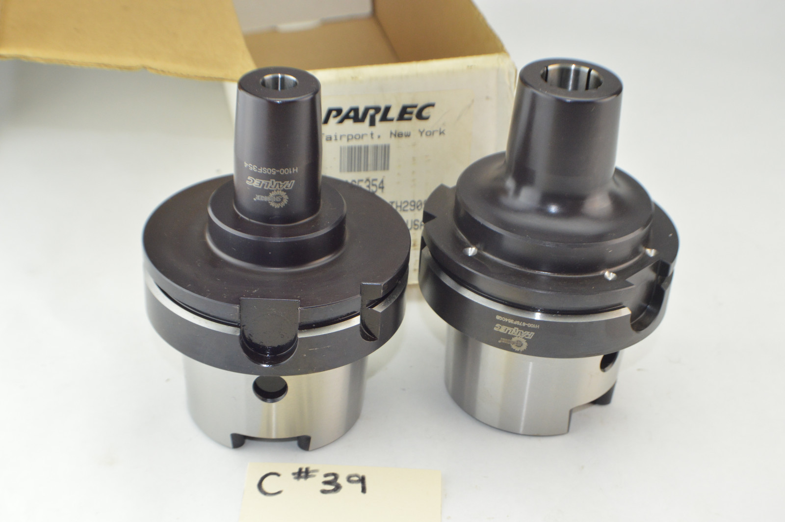 2x Parlec HSK100 1/2" & 7/8" Heat Shrink Fit End Mill Tool Holder 3.54