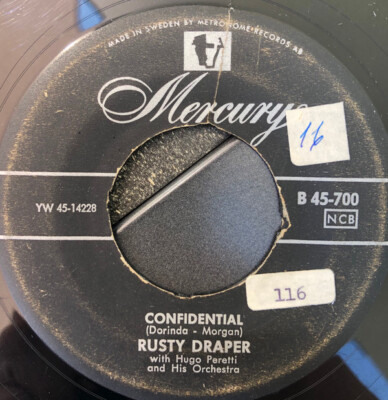 7'', Single Rusty Draper - Confidential / Tiger Lily