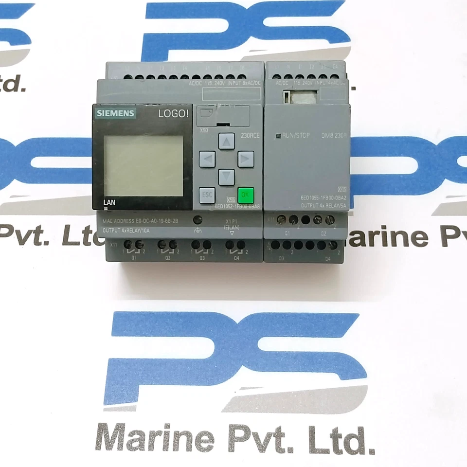 Siemens 6ED1052-1FB00-0BA8 LOGO! 230RCE With DM8 230R Module 4xRelay/10A - Image 2 of 4