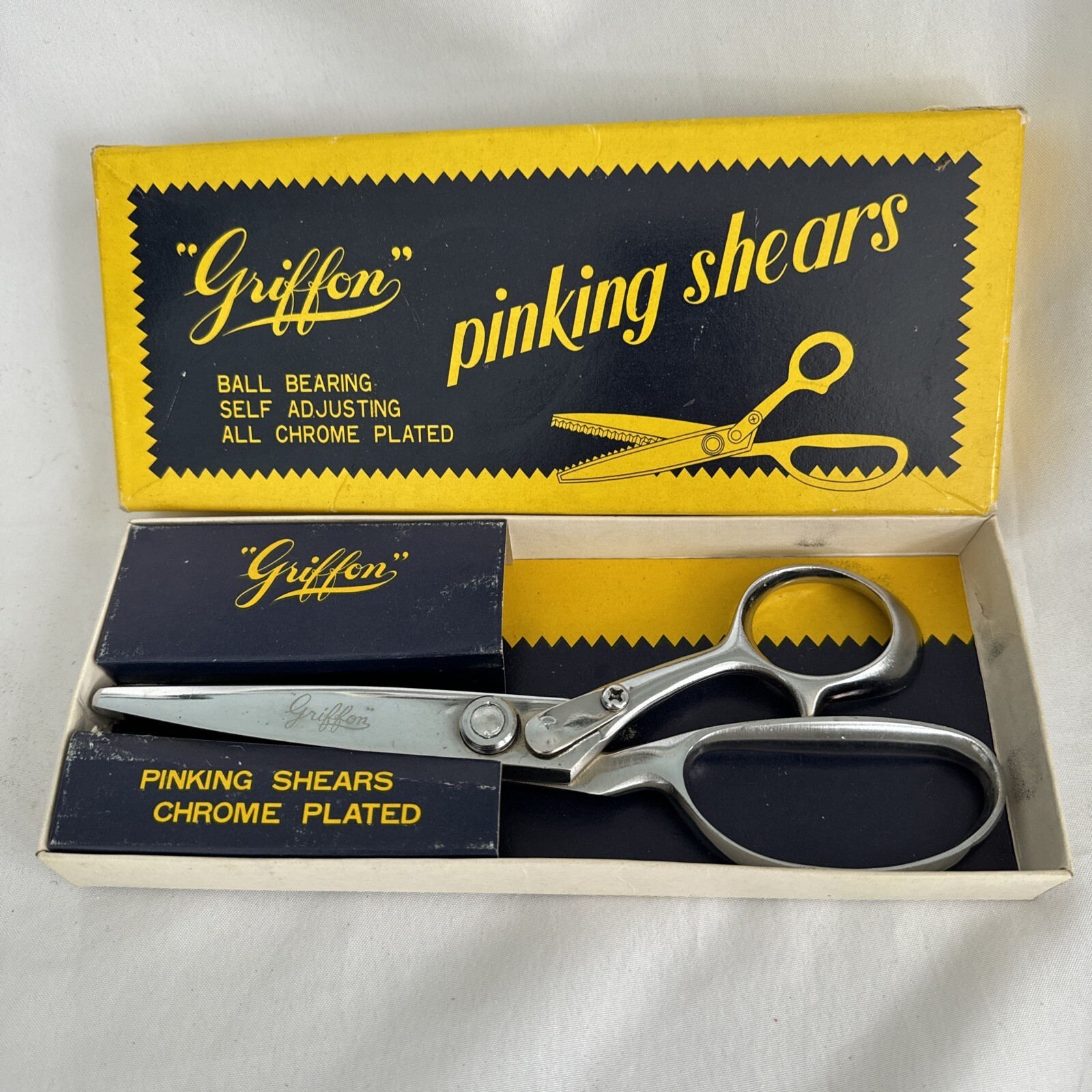 Large Griffon Pinking Shears Scissors Chrome Plated VTG Japan 8 Inch eBay