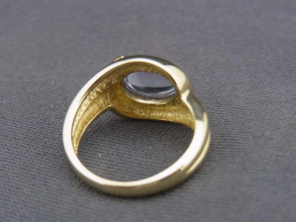 schöner Ring 333/- Gold mit Aquamarin - Bild 4 von 4