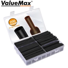 Valuemax 200PIECES Heat Shrink Tubing Kits 3:1 Industrial Electrical Shrink Tube