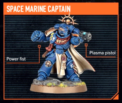 Captain Kill Team Starter Set Space Marines Heroes Warhammer 40K