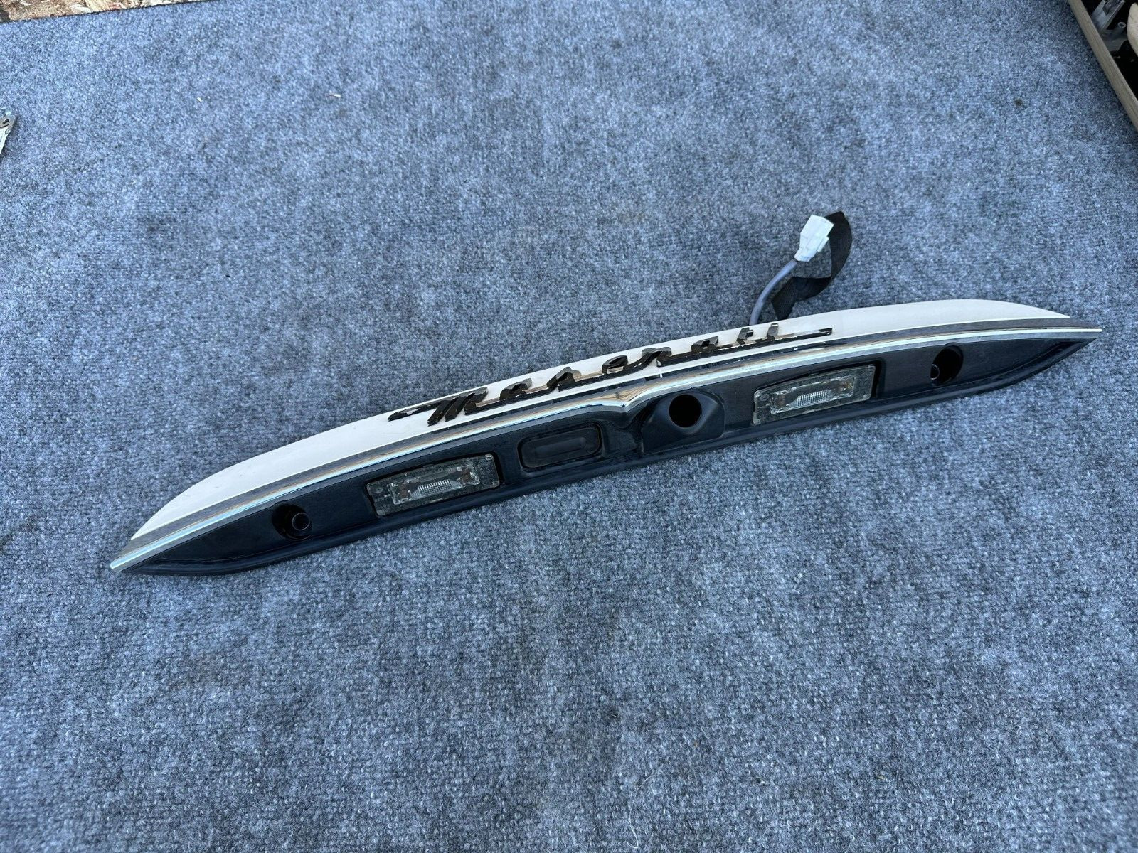 TRUNK MOLDING TRIM PANEL OEM 74K 14-20 MASERATI GHIBLI Q4