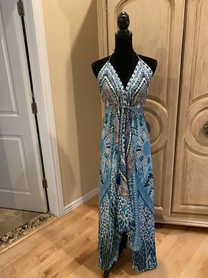 aidan mattox beaded halter swing dress Aidan by Aidan Mattox Beaded Halter Swing Dress – DGFOutlet