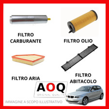 KIT TAGLIANDO 4 FILTRI BMW SERIE 1 (E81) (E87) 116 D 118D 116 & 143 CV DAL 2007