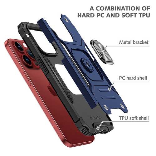 Para Nuevo iPhone 15 15 Plus 15 Pro Max Funda con Soporte de Anillo Funda Protectora de Teléfono - Imagen 14 de 26