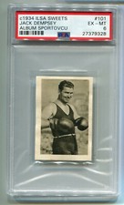 1934 Ilsa Sweets Sportovcu 101 Jack Dempsey PSA 6 EX-Mint graded HOF Boxing Card
