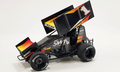 Jamie Veal 2022 SWI Earthworks 1:18 Sprint Car Diecast