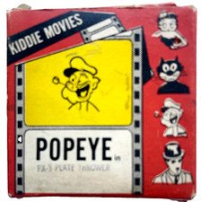 VINTAGE 1960's POPEYE CARTOON "PLATE THROWER" 8mm METRO FILMS 50ft REEL