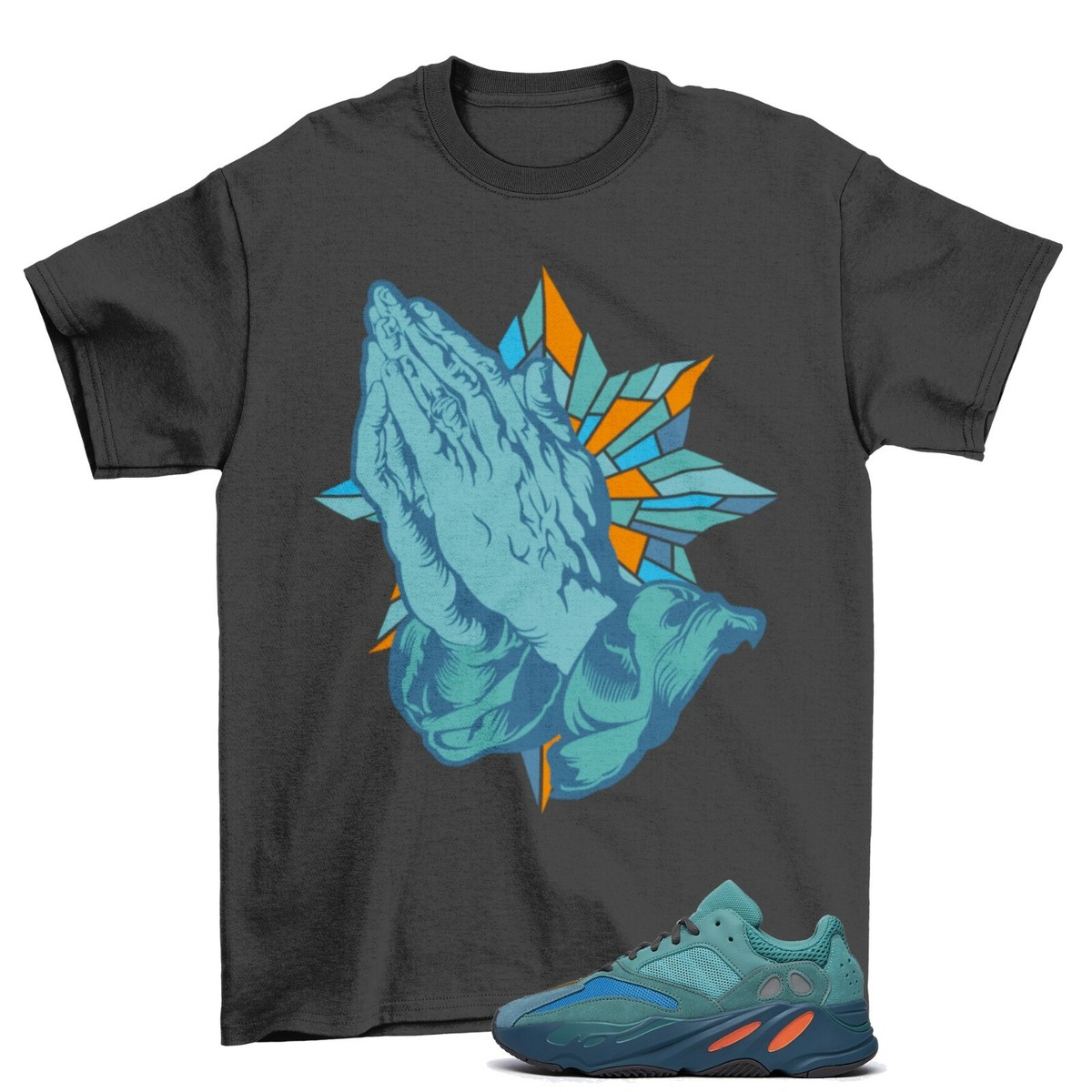Blessed Sneaker Shirt to Match Yeezy Boost 700 Faded Azure