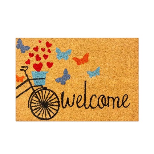 Non Slip Natural Coir Door Mat Doormats Welcome Indoor Outdoor Home Garden Mats - Picture 9 of 25