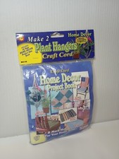 Macrame plant hanger kit plus rugmaking lawn chair knit crochet. Makes 2 hangers