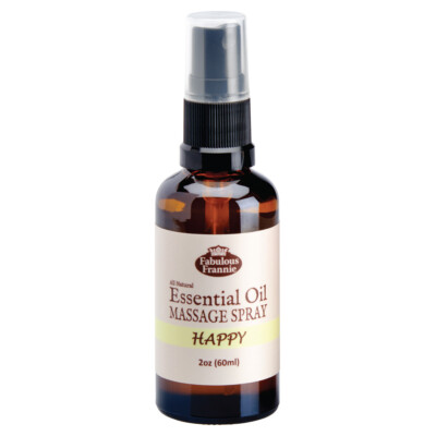 HAPPY Massage Essential Oil Spray Fabulous Frannie B3G1 Free Ship 2+
