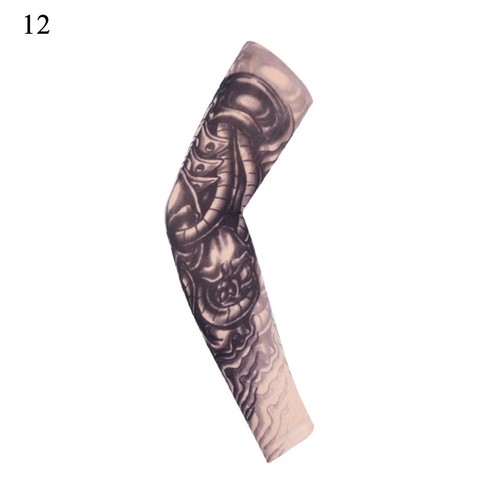 1 Pc Unisex Fake Temporary Tattoo Sleeves Arm Stockings Sun Protection Sleeves ╲ - Imagen 24 de 32