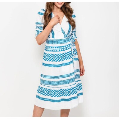 Dress Only Vero Vestidos NWT Vero Moda Aztec Inspired Midi Wrap