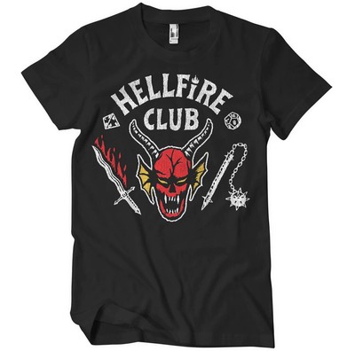 Stranger Things T-Shirt - Hellfire Club (schwarz) XL