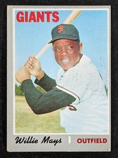 1970 Topps Baseball #600 Willie Mays San Francisco Giants