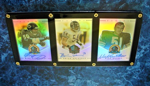 2013 Spectra Chicago Bears Hall of Fame BUTKUS SINGLETARY URLACHER #/50 AUTO SP