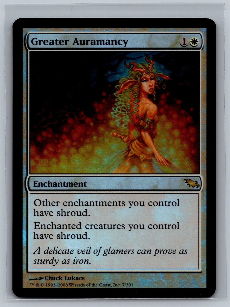Magic The Gathering Shadowmoor Greater Auramancy #7/301 Foil MTG