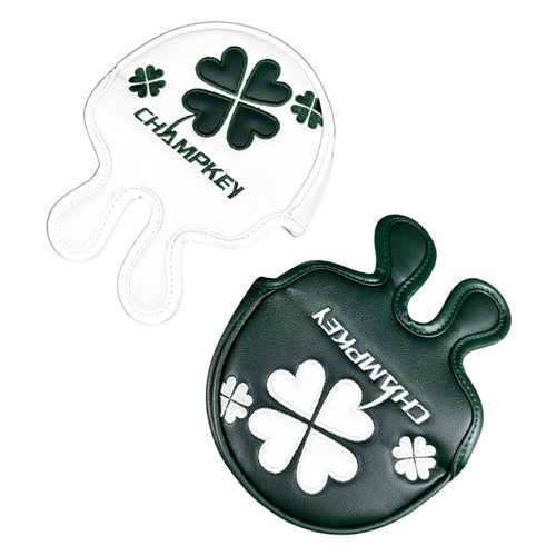 Clover Leather Magnetic Golf Head Cover Fit Center Shaft Mid Mallet Putter Club - Picture 3 of 7