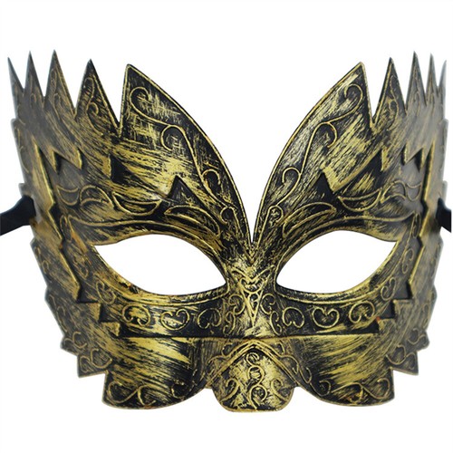 Masquerade Vintage Mask Men Performance Horror Funny Party Half Face Mask - Picture 6 of 16
