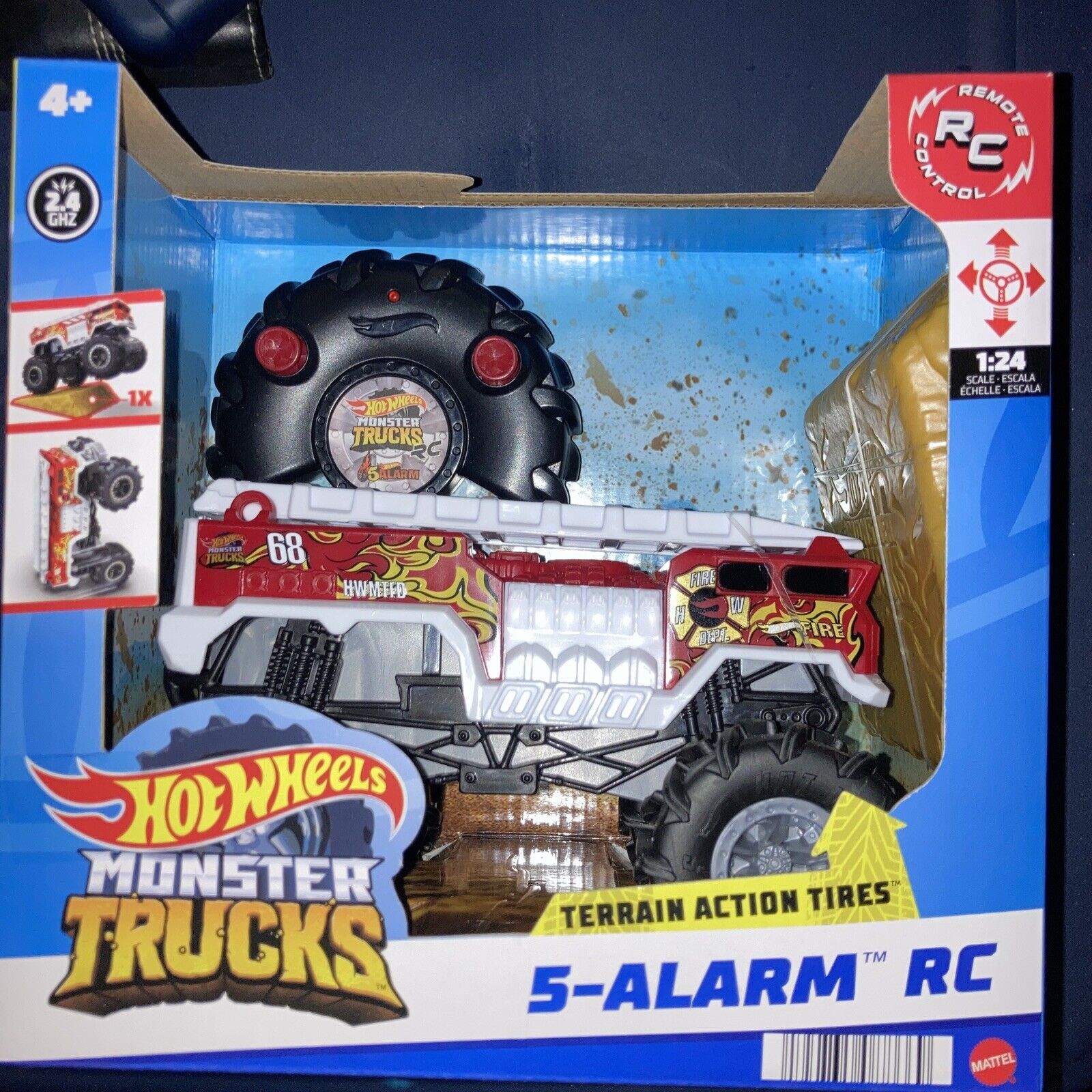 Hot Wheels Monster Trucks 1:24 Scale Remote Control 5-alarm Vehicle : Target