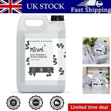 All-Natural 5L White Vinegar Cleaner - Limescale Remover & Odour Eliminator 3.00 per litre