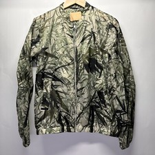 Massimo Dutti Palm Leaf Printed Bomber Jacket Lightweight Size S