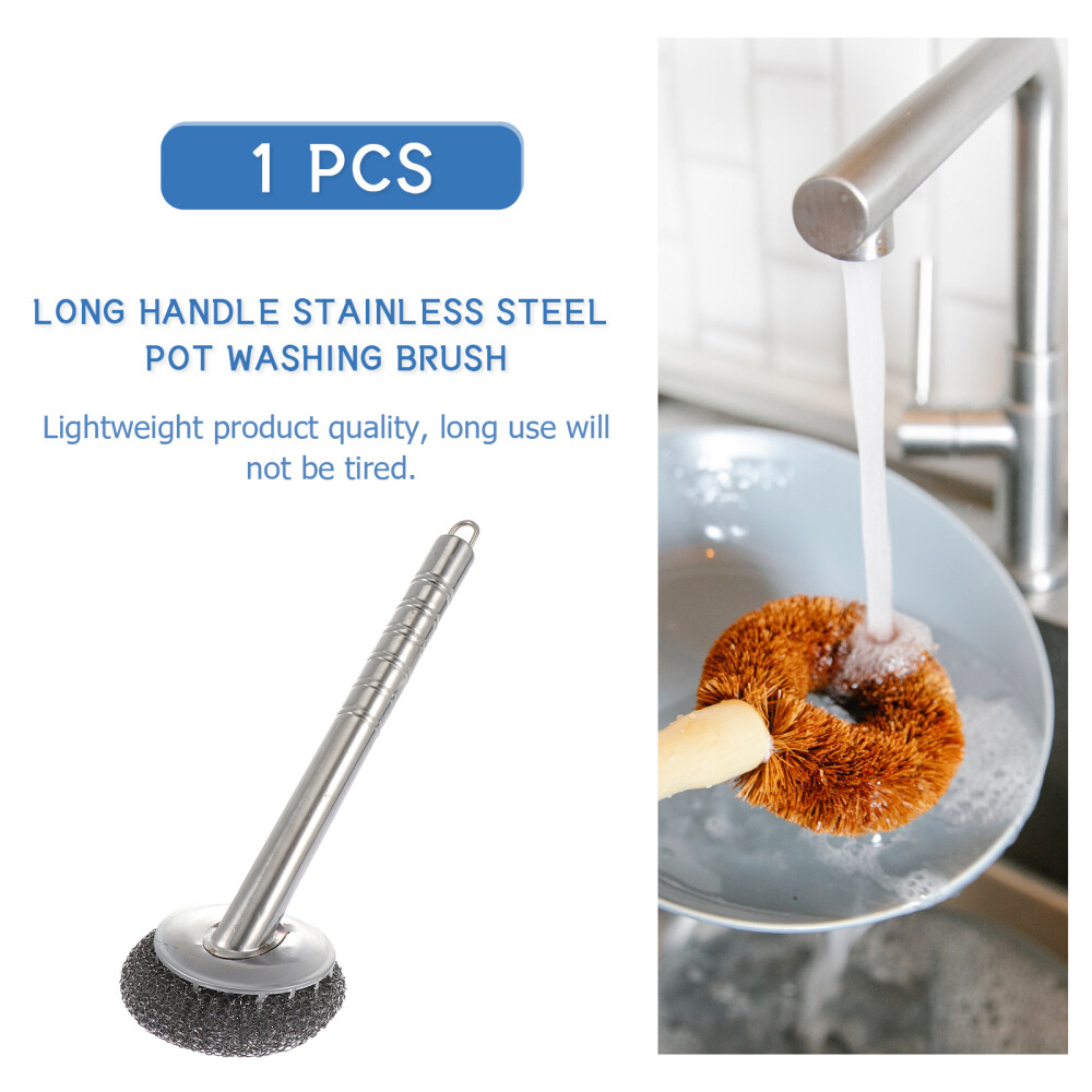 Steel Wool Pot Scrubber Dish Wok Cleaning Brush Sink Ball Sponge eBay