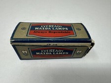 Vintage Ge Eveready 1109 5.0 Volts Mazda Car Part Automobile Lamps Advertising