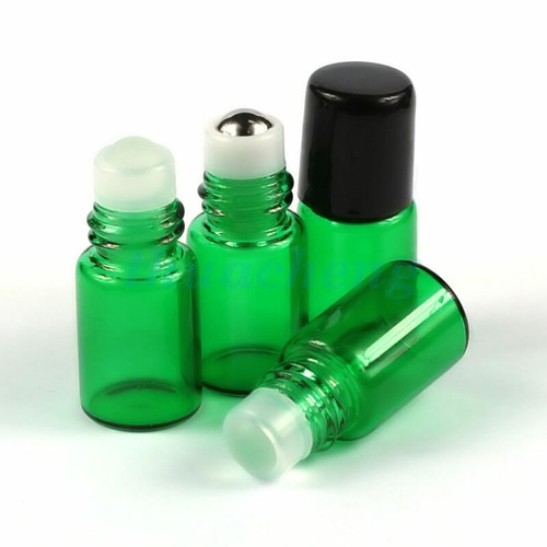 5~10 pcs Empty 2ml Glass Roll On Bottles Metal or Glass Roller Ball Essential - Picture 6 of 8