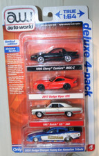 Auto World Deluxe 4-Pack Release 1 Versions A B Target Exclusive Chevy Dodge
