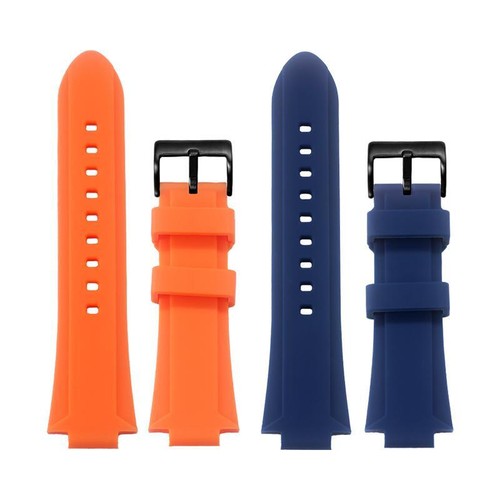 Cinturino orologio in gomma 24x11mm 24x12mm per ricambio silicone Oris Aquis - Foto 4 di 32