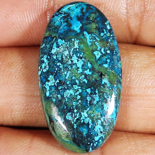 30,70 Cts. 100% Naturel Unique AZURITE Cabochon Fantaisie Pierre
