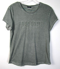 JOOP! Womens Medium Green Distressed Crew Nec...