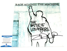 ZACK DE LA ROCHA SIGNED RAGE AGAINST THE MACHINE BATTLE OF LOS ANGELES ALBUM COA