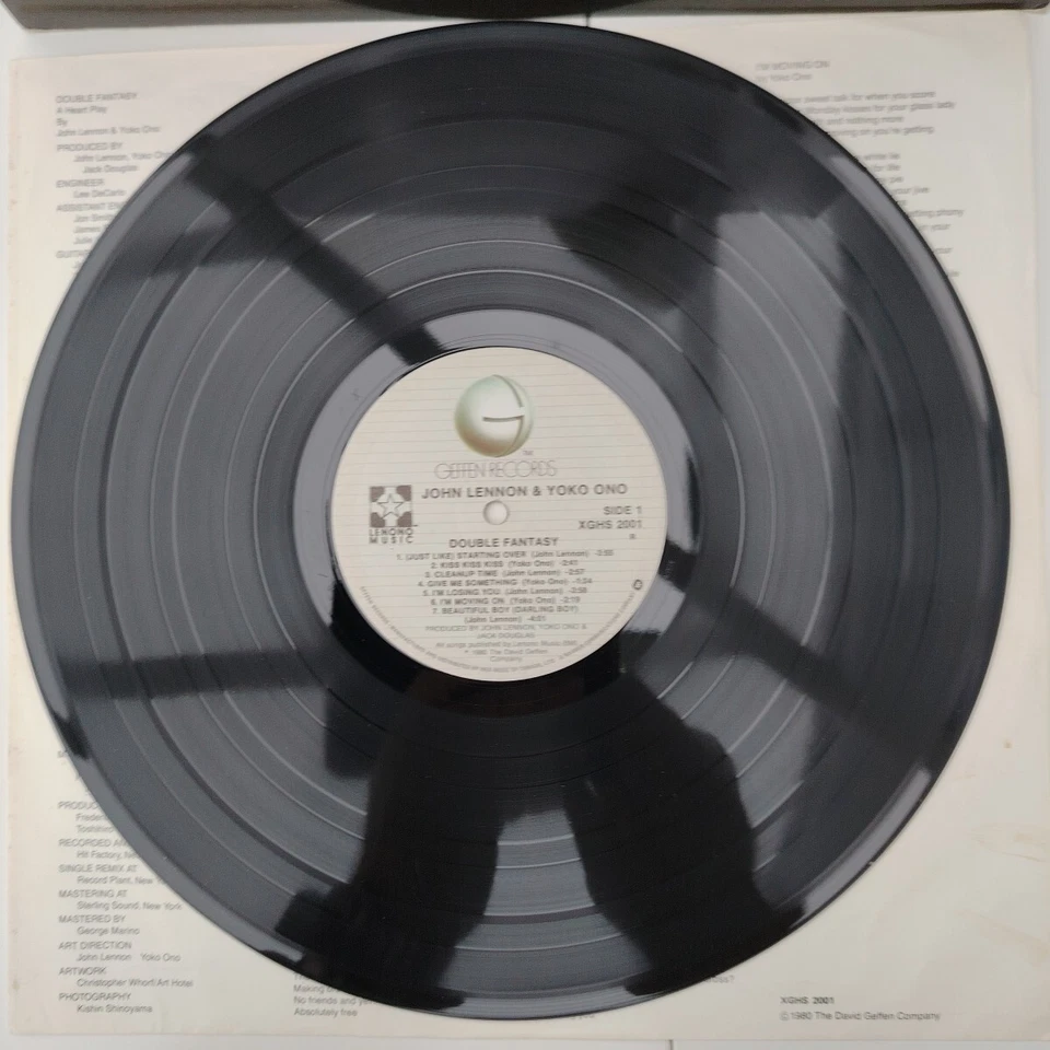 John Lennon Yoko Ono Double Fantasy 12" Vinyl Canadian Press Geffen XGHS 2001 EX - Изображение 2 из 4