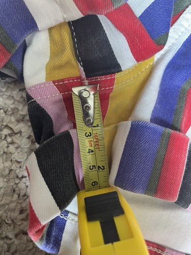 Express Extreme High Rise Shorts Stretch Striped Color Block size 2S 2C Summer - Picture 14 of 14