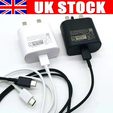 45W Super Fast Charger Adapter Plug & Cable For All Type-C Phones UK