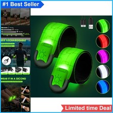 Rechargeable LED Armband 2-Pack High Visibility Running Gear 5 Colors 3 Modes