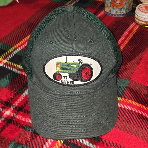 Oliver Green Mesh Youth Hat 77 Tractor Patch Agriculture Theme