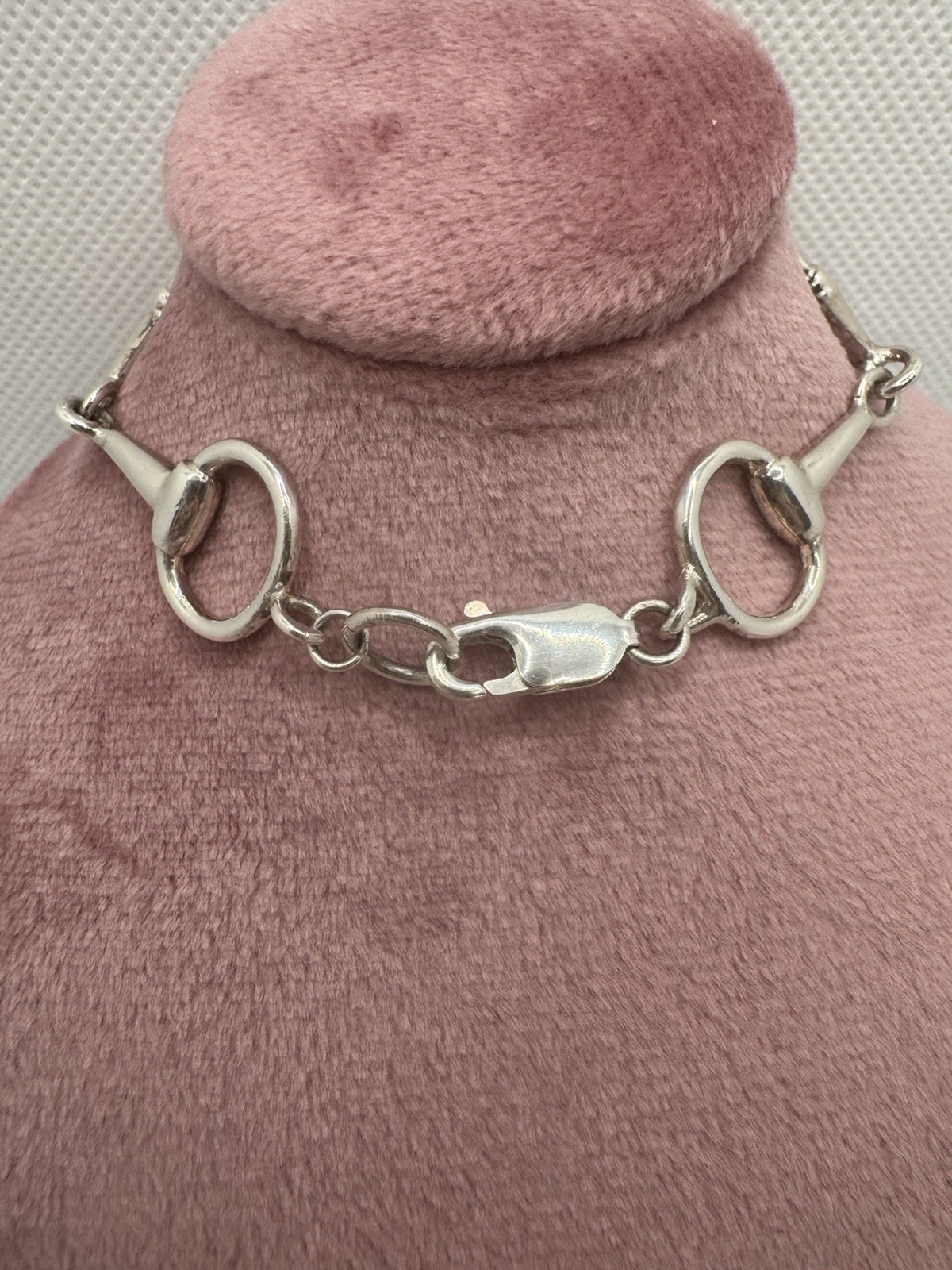 Sterling Silver Equestrian Snaffle Bit Bracelet 1… - image 2