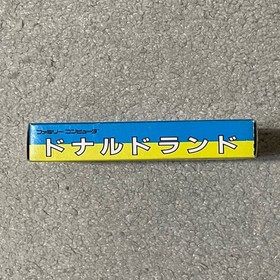 Donald Land W/Box Manual Ticket Famicom FC NES Good Used Game Retro Rare NTSC-J